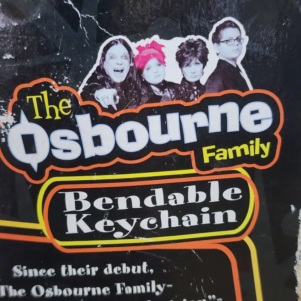 Sharon The Osbourne Family Bendable Keychain 2002 Fun 4 All See Pictures & Desc